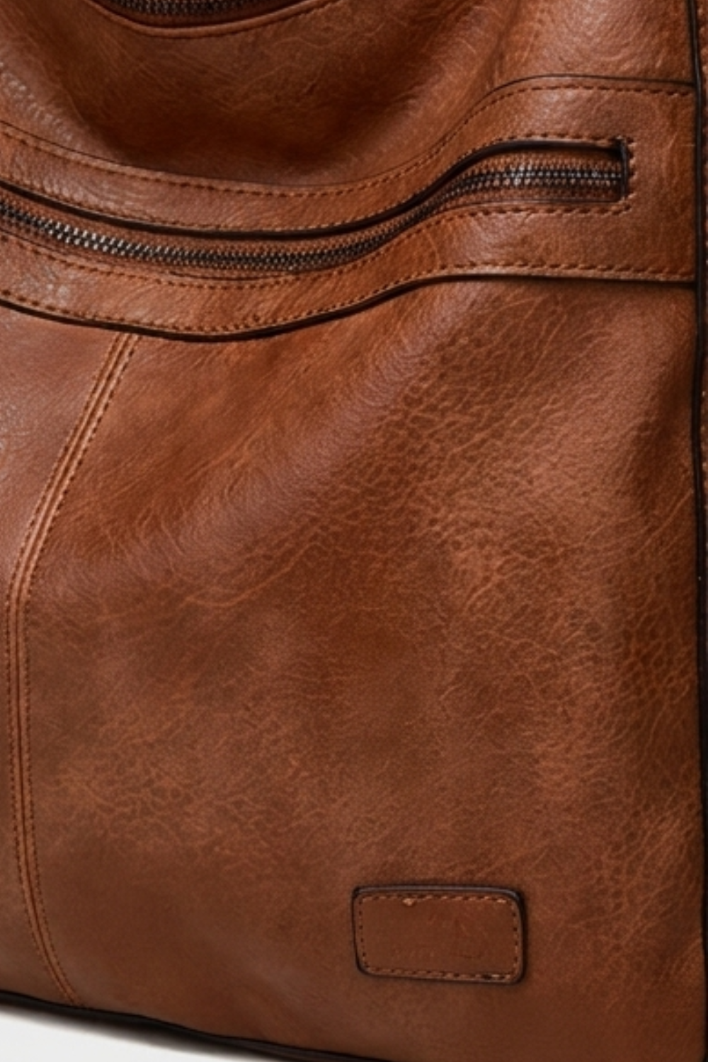 Leather Hobo Shoulder Bag With Coin Purse Women
